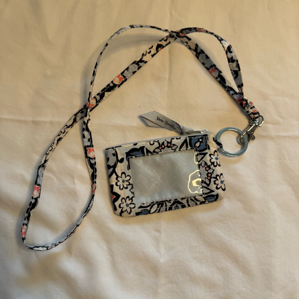 Vera Bradley Floral ID Holder with Lanyard